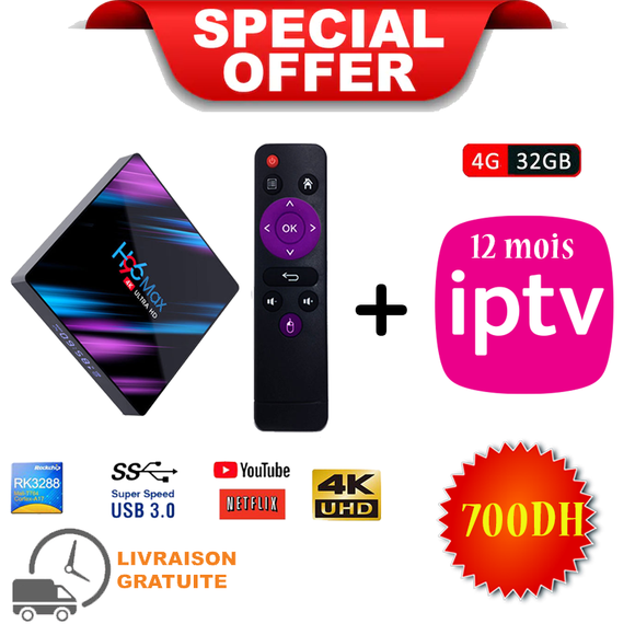 H96 max box android - espace med